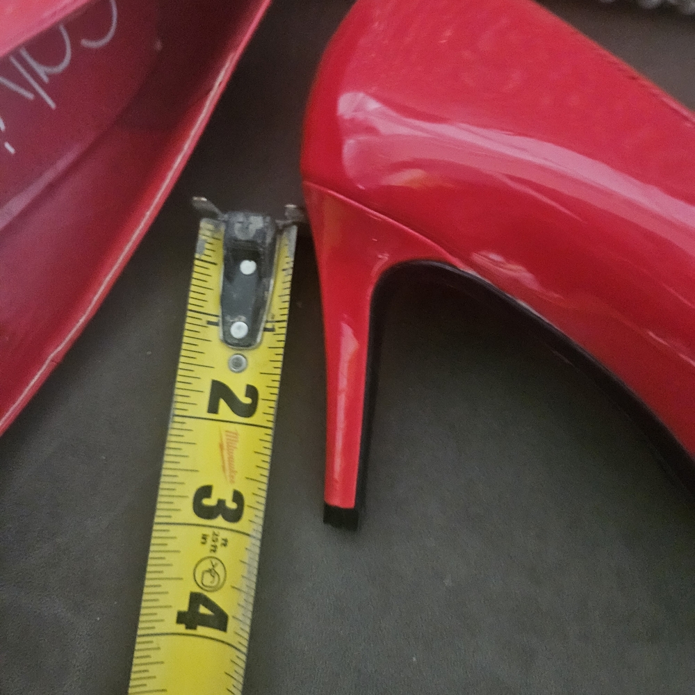 Calvin Klein Striking Red Heels - Picture 3 of 3